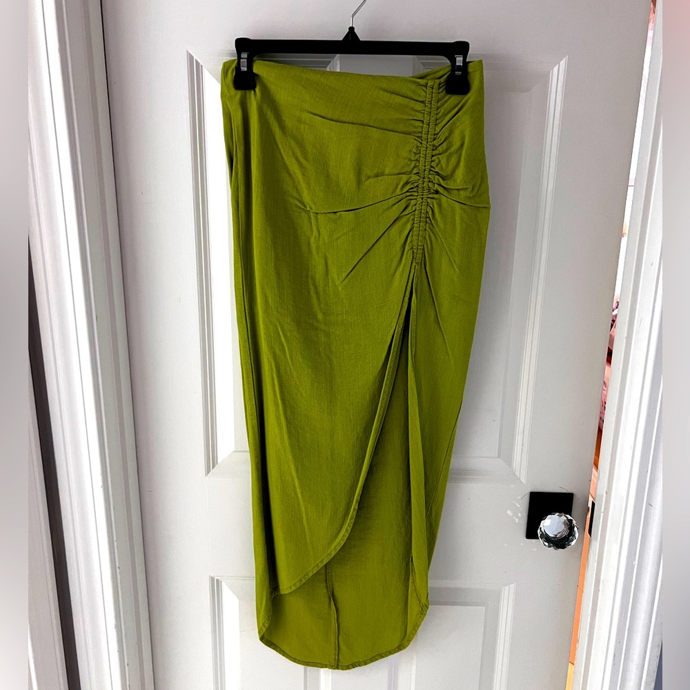 Lulus high low linen skirt